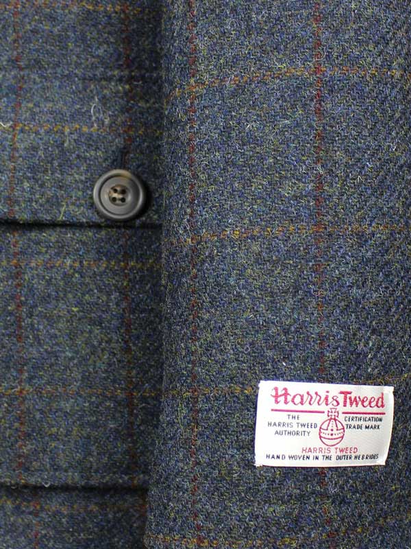 Harris Tweed Field Coat, Boyd Coat - Blue - Afbeelding 4