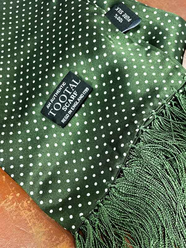 Shawl__Tootal_Vintage_Parka_Green_Polka_Dot_Silk_ Shawl__Tootal_Vintage_Parka_Green_Polka_Dot_Silk_