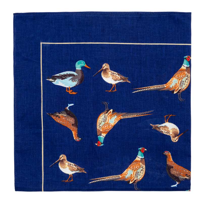Handkerchiefs__Birds_Navy_Cotton