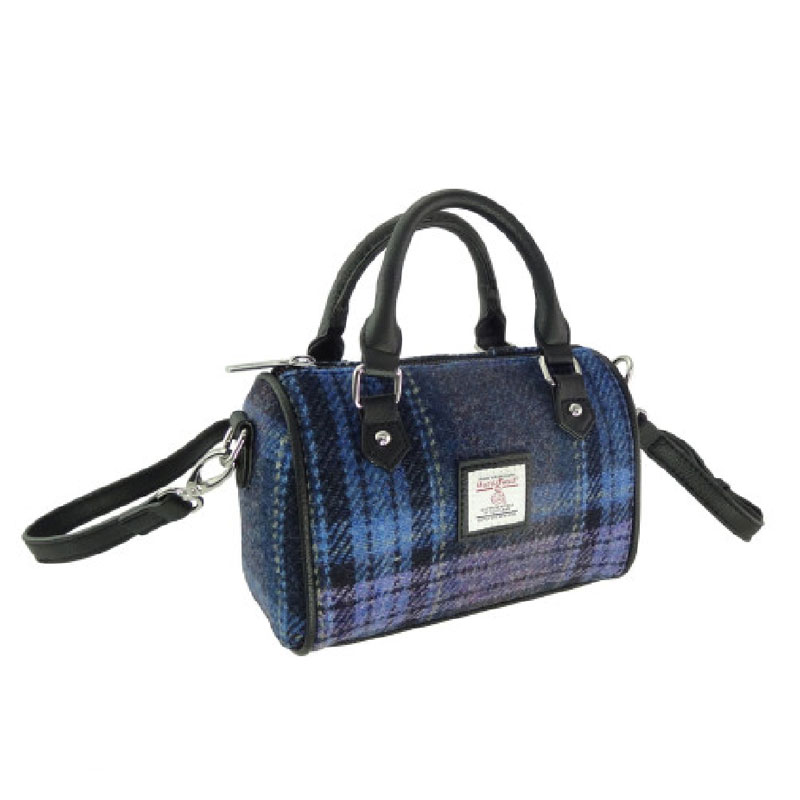 Harris_Tweed__Kilbride__Mini_Bowling_Bag_in_Blue_and_Purple_Stewart_Tartan