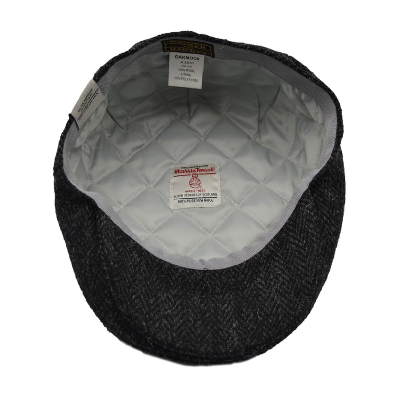 Flat Cap Harris Tweed Oakmoor Gun Metal - Afbeelding 5