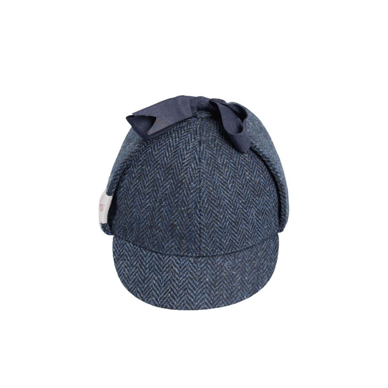 Harris Tweed Deerstalker Hat Watson Midnight Blue - Afbeelding 6