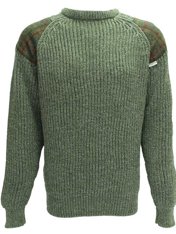 Chunky_Crew_Ladies_Neck_Sweater_With_Harris_Tweed_Patches_Derby_Tweed