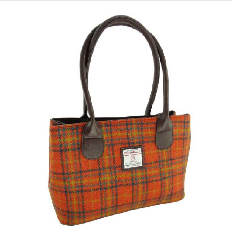 Harris_Tweed__Cassley__Classic_Handbag_in_Deep_Orange_Check Harris_Tweed__Cassley__Classic_Handbag_in_Deep_Orange_Check