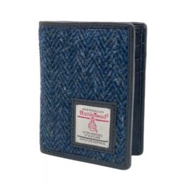 Harris Tweed Card Holder In Blue
