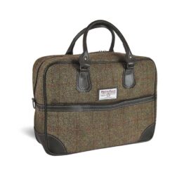 Harris Tweed Briefcase Bag Arran Mustard