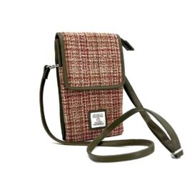 Harris Tweed Mini Crossbody Bag in Maple