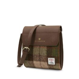 Harris Tweed Clutch, The Eilidh, Islander, Chestnut Tartan