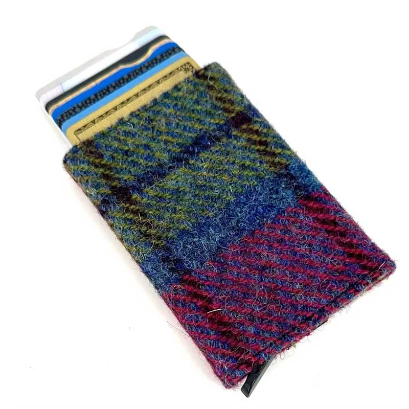 Harris_Tweed_Pop_Up_Card_Holder_In_Blue_Pink_Check
