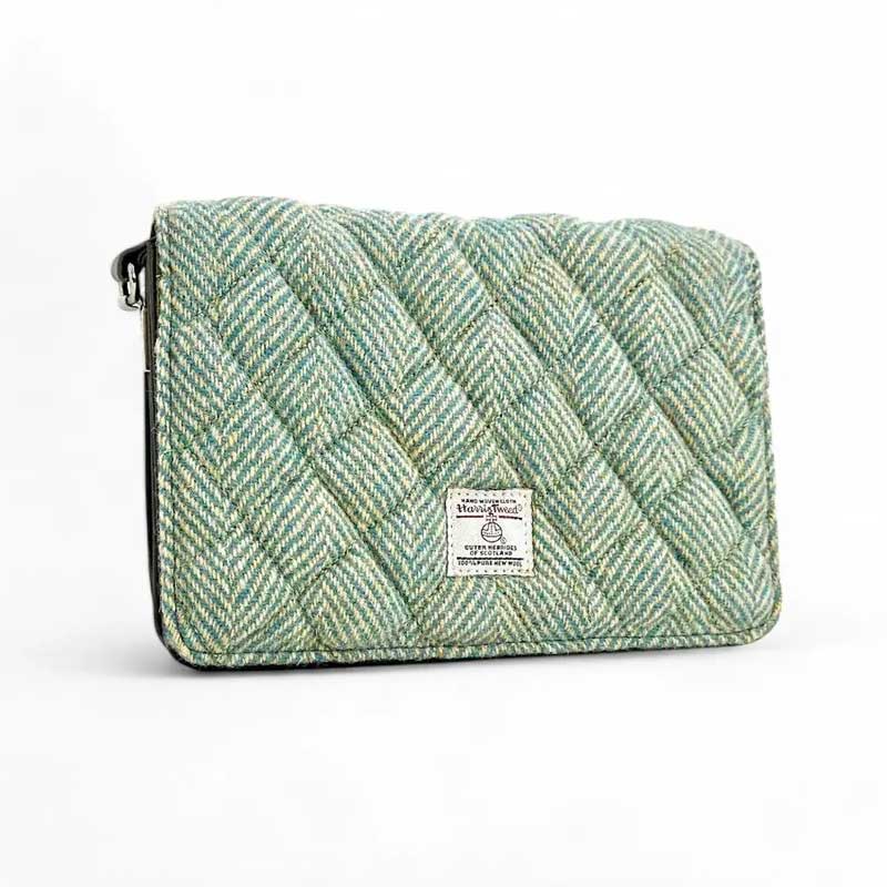 Harris_Tweed_Quilt_Shoulder_Bag_In_Turquoise_Herringbone
