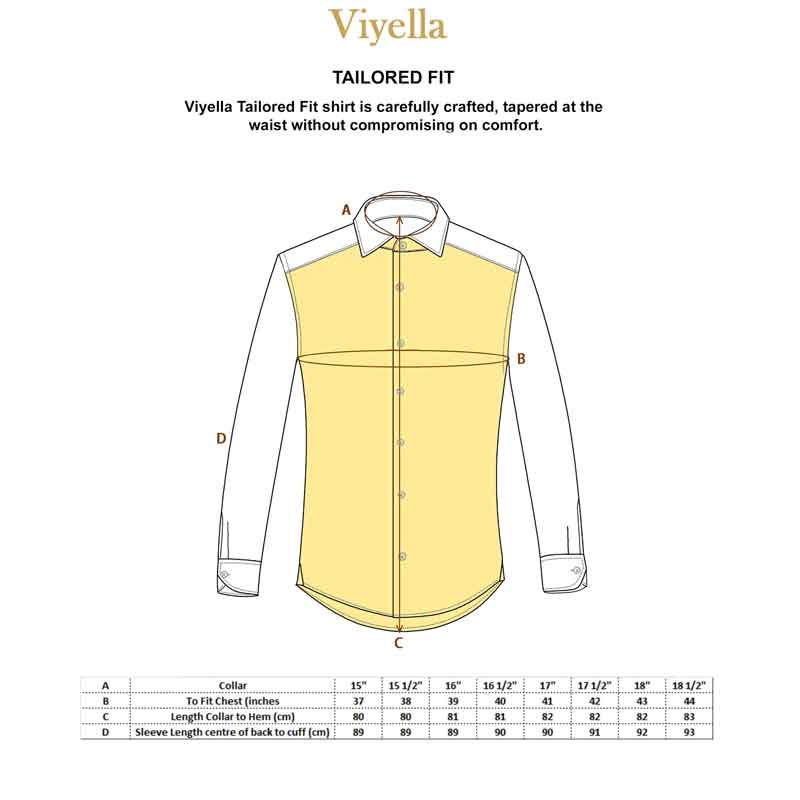 Viyella Blue Micro Check Tailored Fit Cotton Formal Shirt - Afbeelding 3