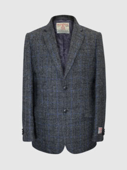 Harris Tweed Colbert, Patrick Jacket - Grey/Blue Check