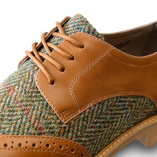 Harris Tweed The Ladies Harris Classic Shoe Chestnut - Afbeelding 5