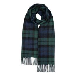 Darwin Black Watch Modern Oversized Lambswool Scarf