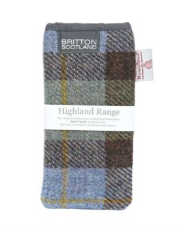 Harris Tweed Highland Range Glasses Case McLeod Plaid