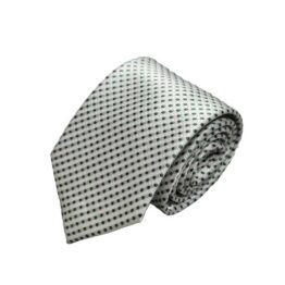 Stropdas Zijde Ivoor Donker Groen