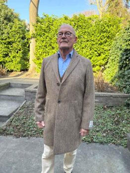 Harris Tweed Overjas Barney In Country Herringbone