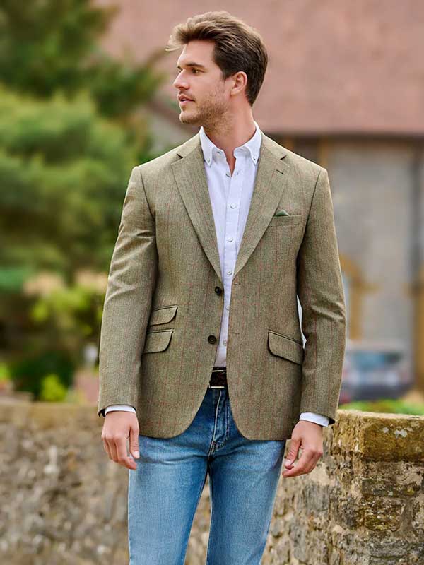 Zijden_Jasje_London_In_Oliv_Check