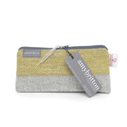 Harris Tweed Landscape Cosmetic Bag Lichen Green