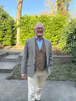 Harris Tweed Jacket London In Houndstooth Tweed