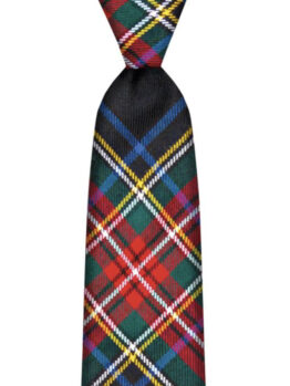 Stropdas Stewart Black Modern Tartan