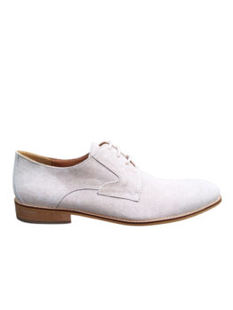 Paulo Bellini Lace up Shoe Faver Velour Jeans Beige