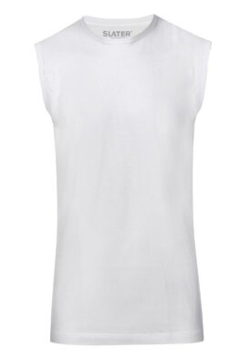 T-shirt Sleeveless katoen ronde Hals Wit